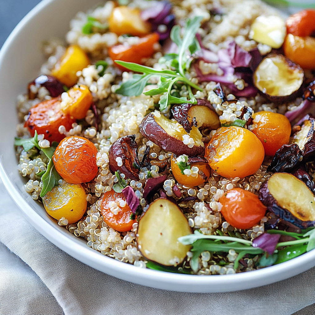 Mason Jar Quinoa and Roasted Veggie Salads