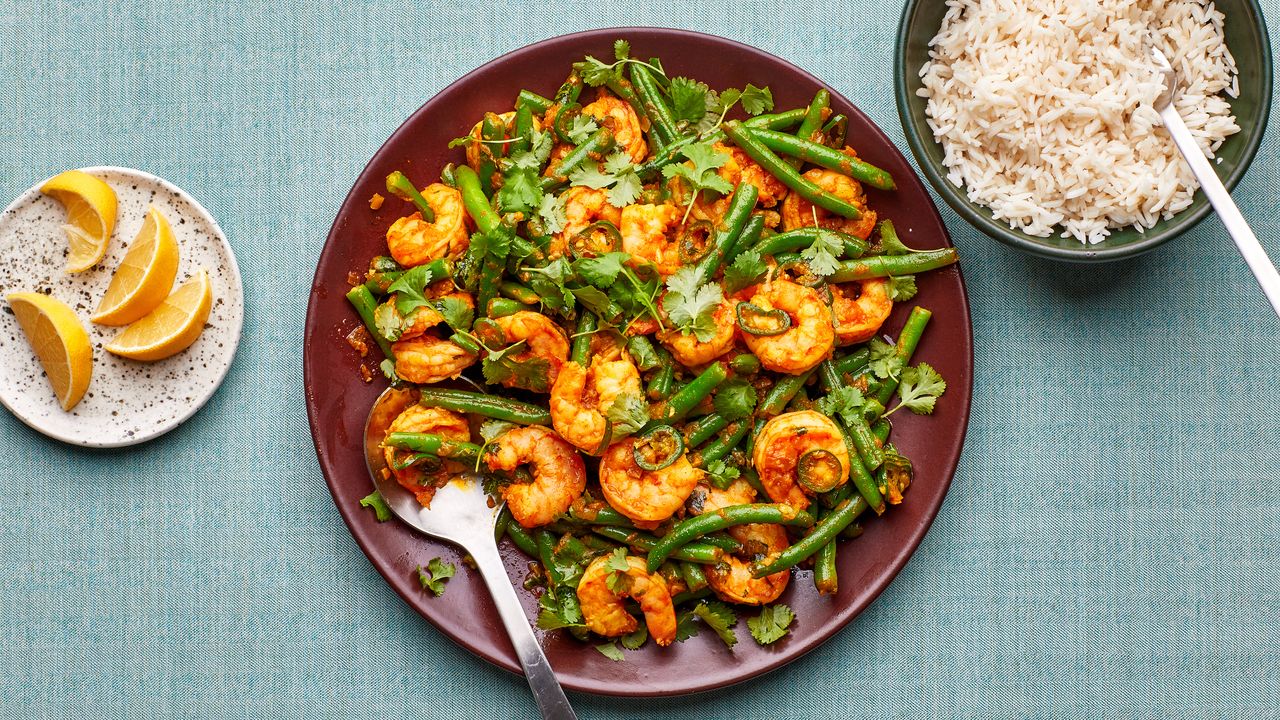 Lemongrass Shrimp and Bean Sprout Stir-Fry