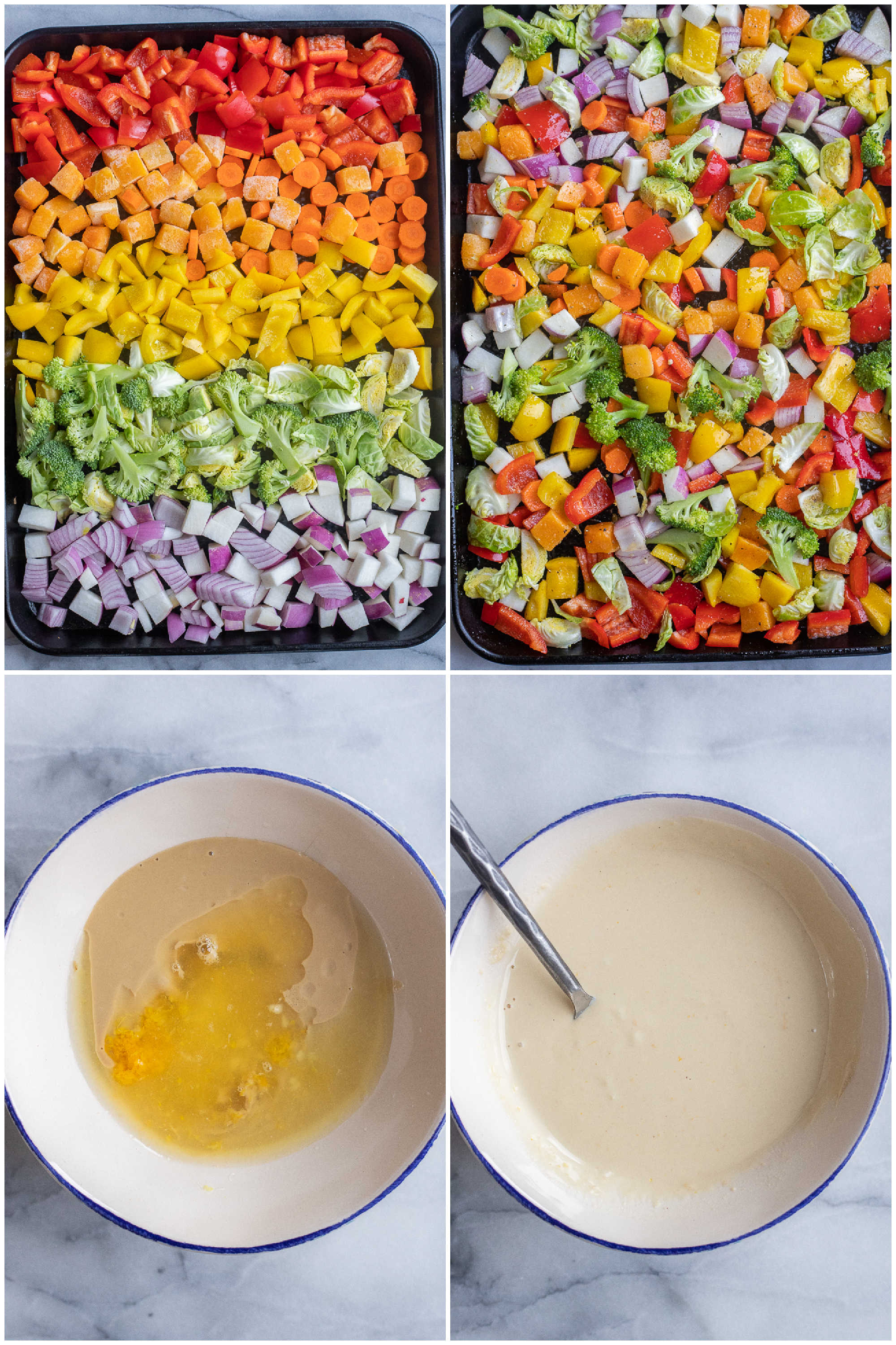 Miso-Glazed Tofu with Rainbow Veggie Bowls