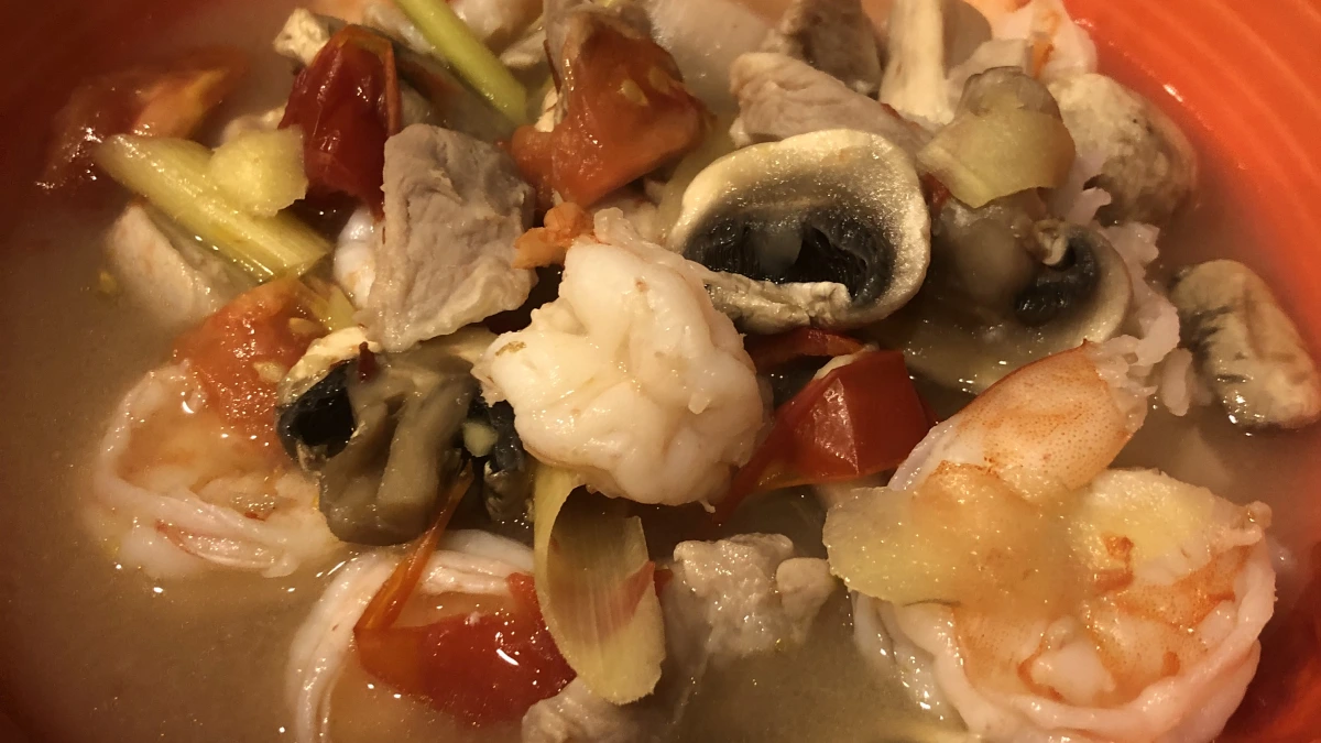 Lemongrass Tamarind Shrimp Soup