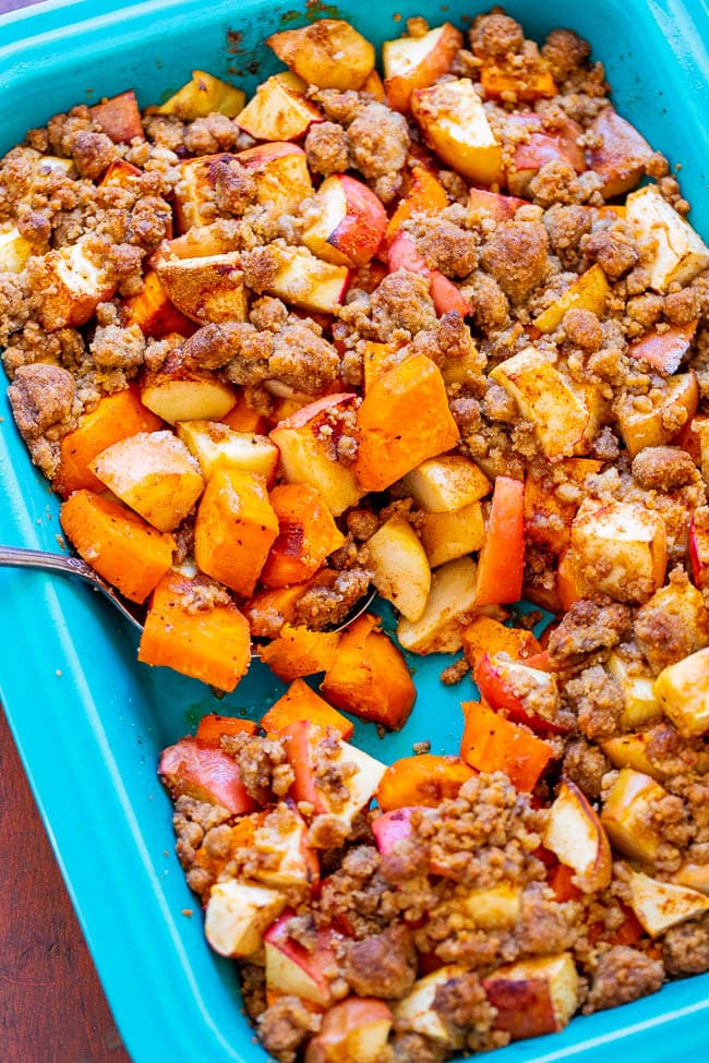 Maple-Glazed Sweet Potato and Apple Casserole