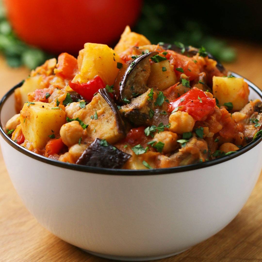 Cumin-Spiced Eggplant and Tomato Stew
