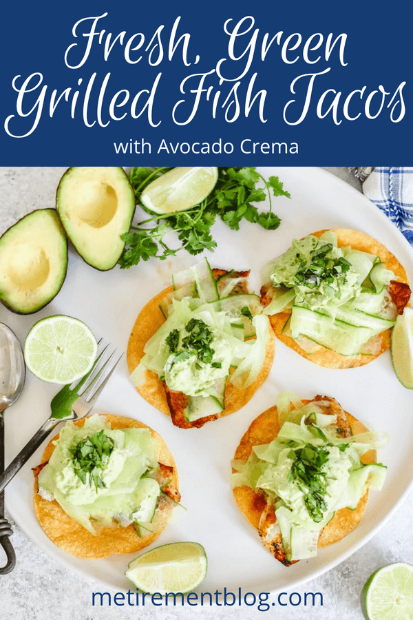 Grilled Orange-Spiced Fish Tacos with Avocado Crema