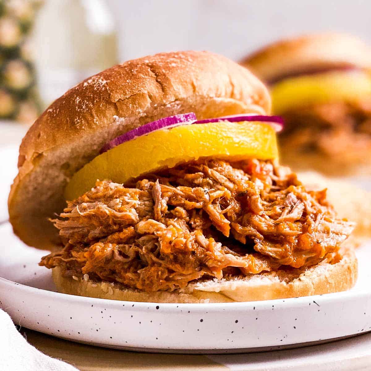 Slow Cooker Pineapple-Glazed Pulled Pork