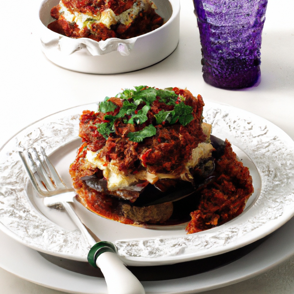 Layered Eggplant and Ground Beef Casserole with Béchamel