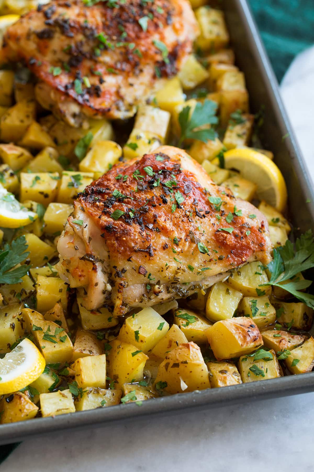 Baked Lemon and Oregano Chicken with Potatoes