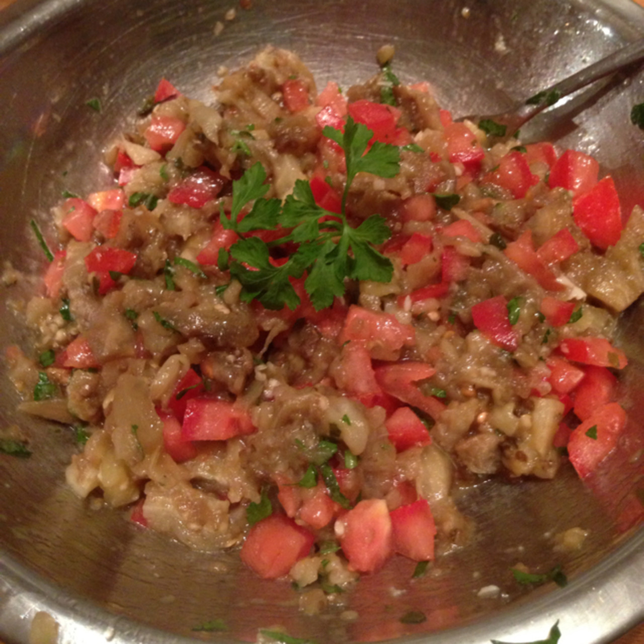 Fermented Eggplant and Tomato Relish