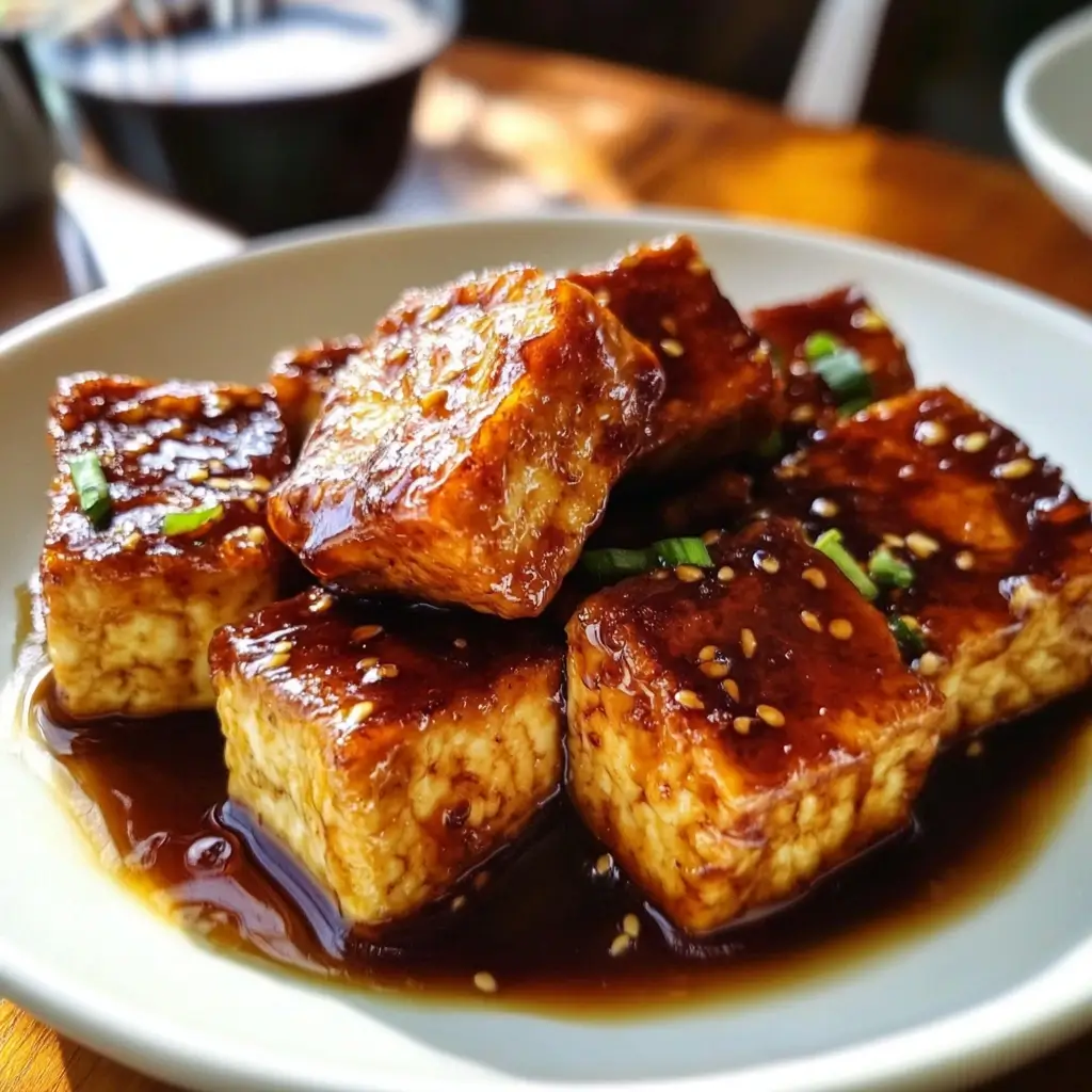 Soy-Glazed Tofu with Crisp Vegetables