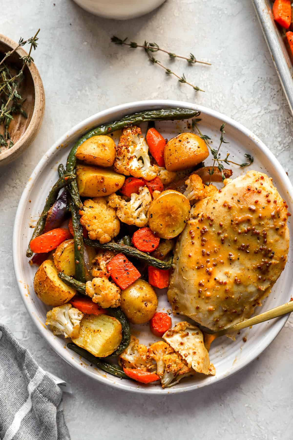 Sheet-Pan Honey-Glazed Chicken with Root Vegetables