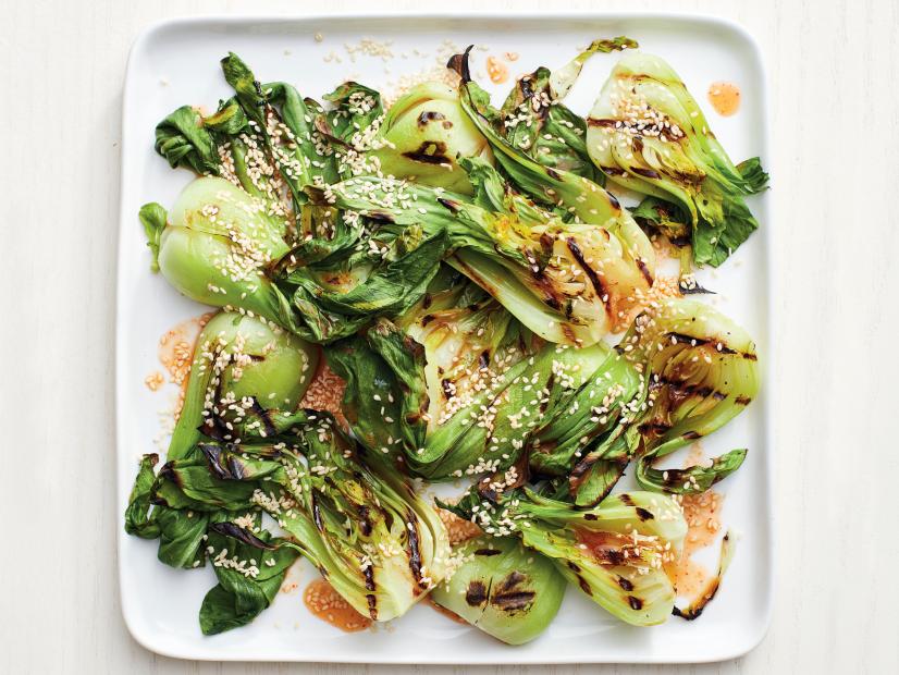 Ginseng-Seasoned Bok Choy with Sesame