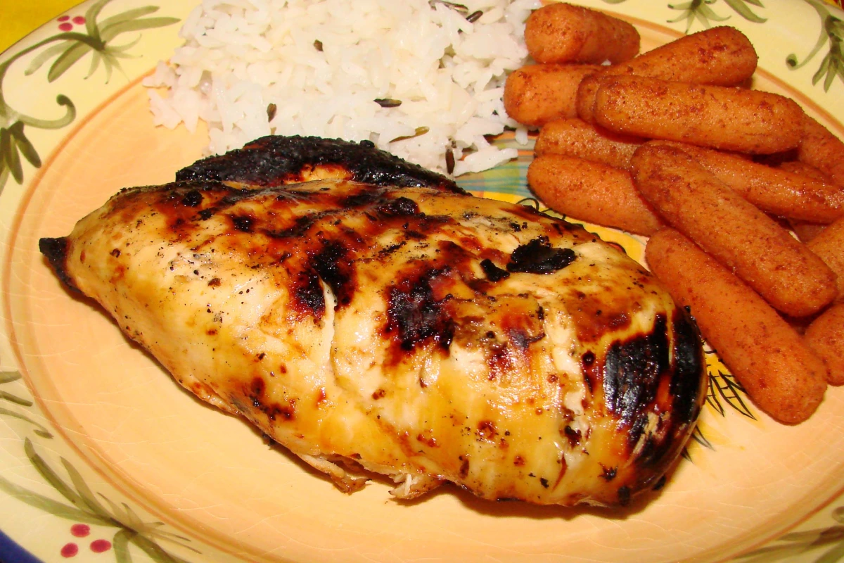 Stone Fruit and Chicken Skewers with Herb Marinade