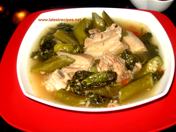 Tamarind-Based Pork Sinigang with Okra and Tomatoes