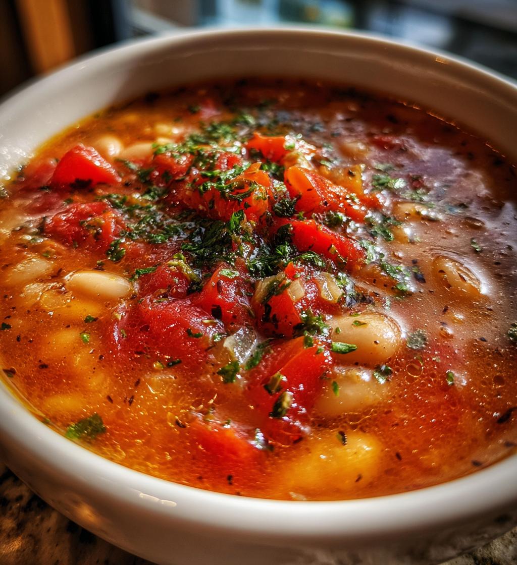 Pantry-Style Tomato and White Bean Soup