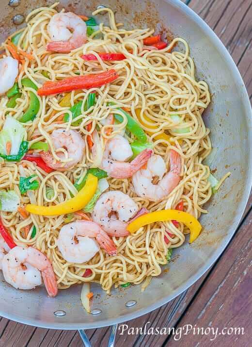 Shrimp Pancit Canton with Wok-Seared Vegetables