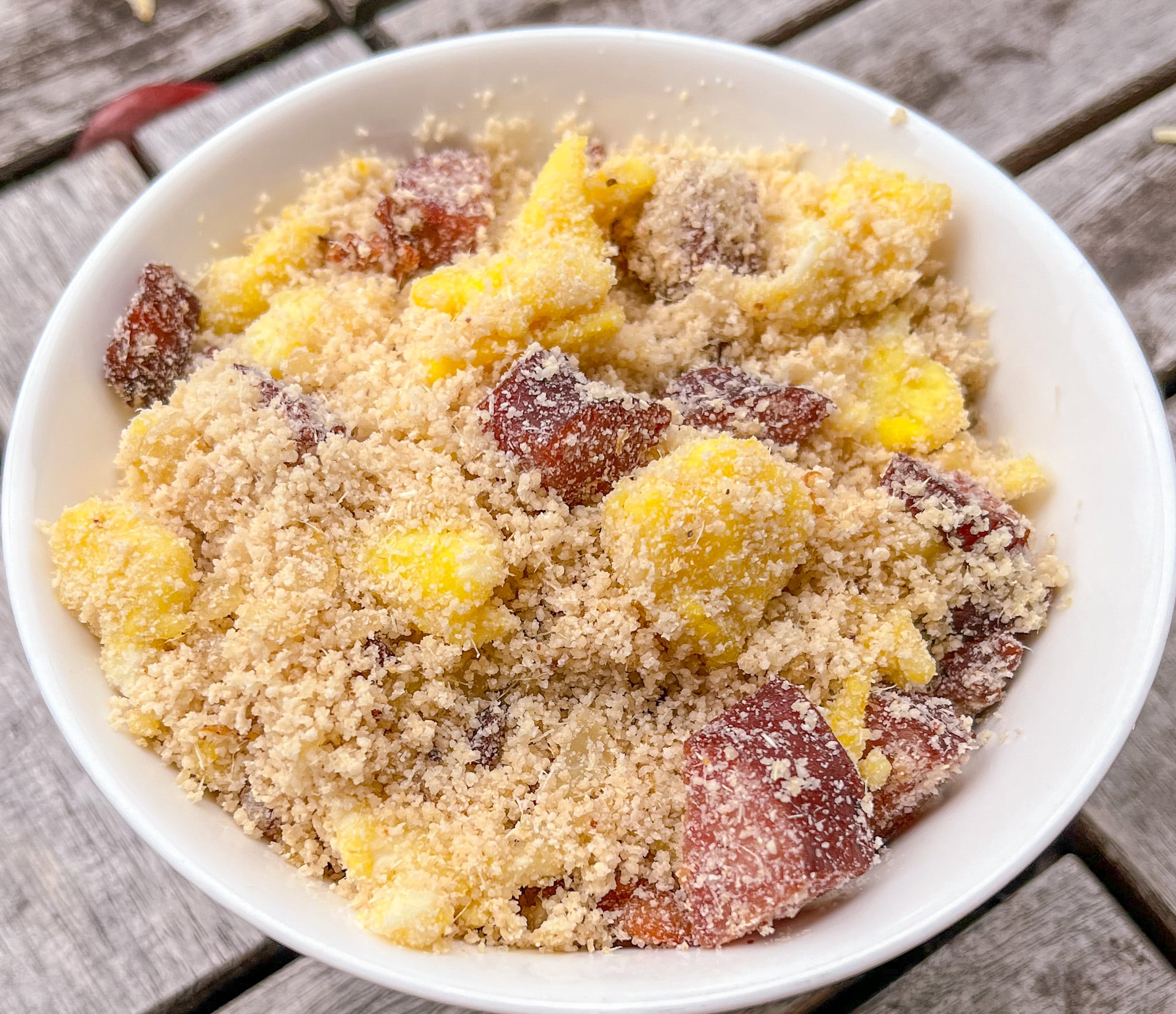 Smoked Bacon Farofa with Chives