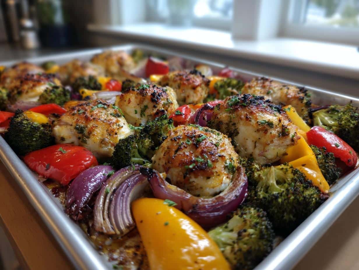 Sheet Pan Hidden Herb Chicken with Lemon