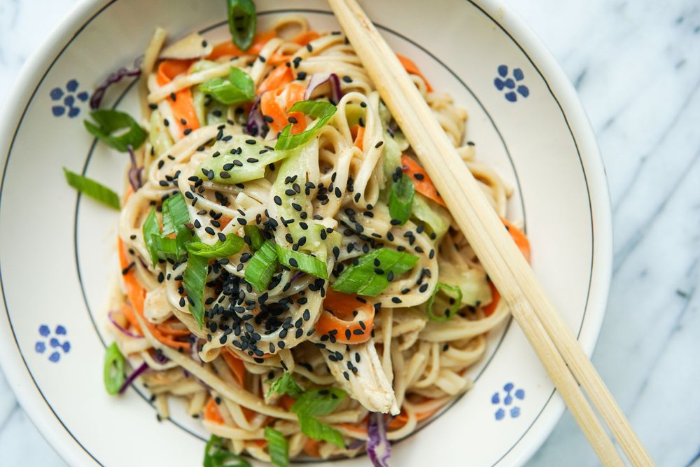 Miso-Glazed Hidden Veggie Noodles