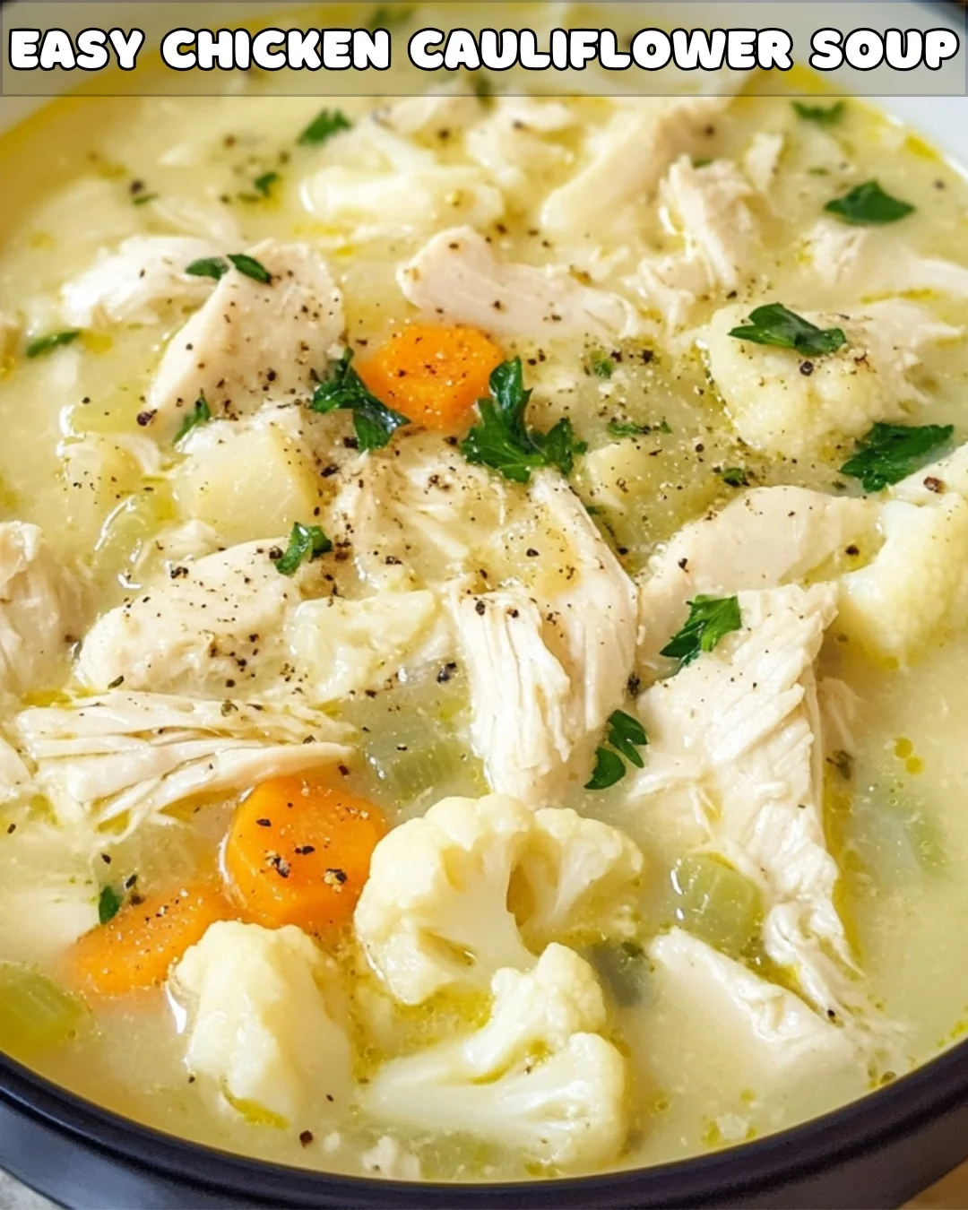 Coconut-Cauliflower Soup with Chicken