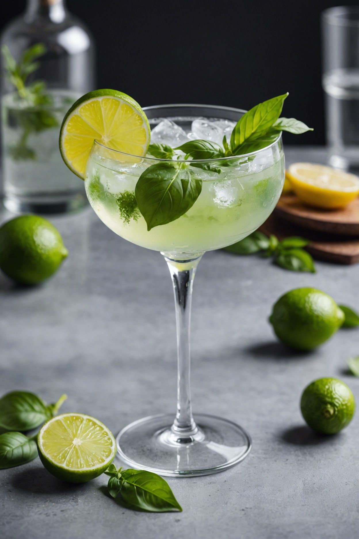 Gin Basil Lemon Soda