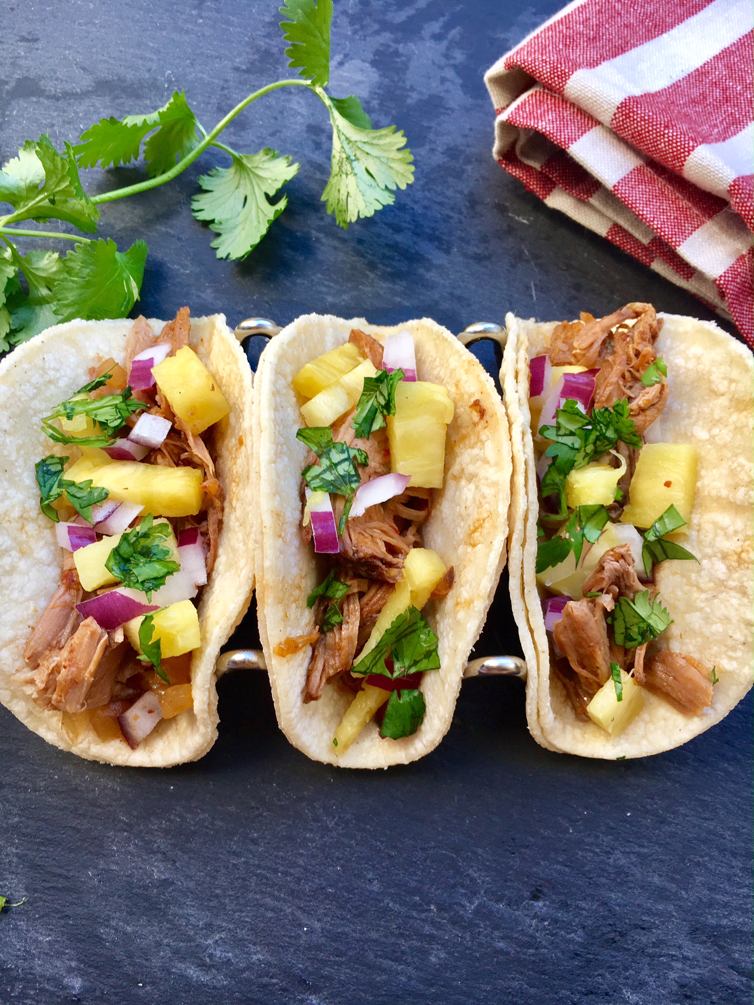 Al Pastor Pork Tacos with Caramelized Pineapple