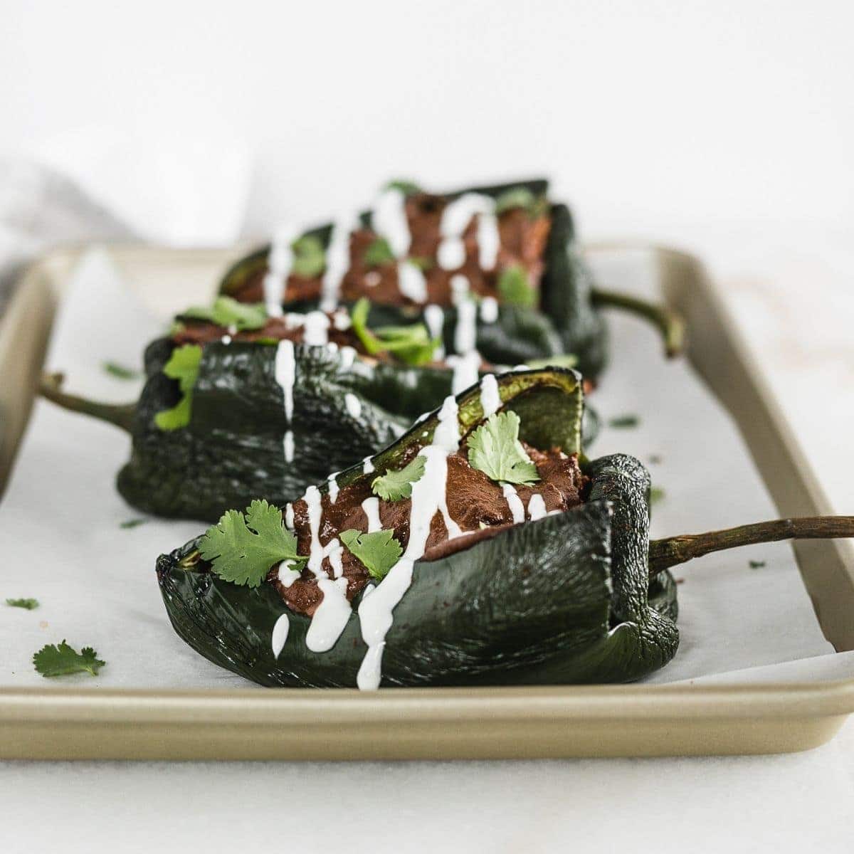 Mole Poblano Stuffed Bell Peppers