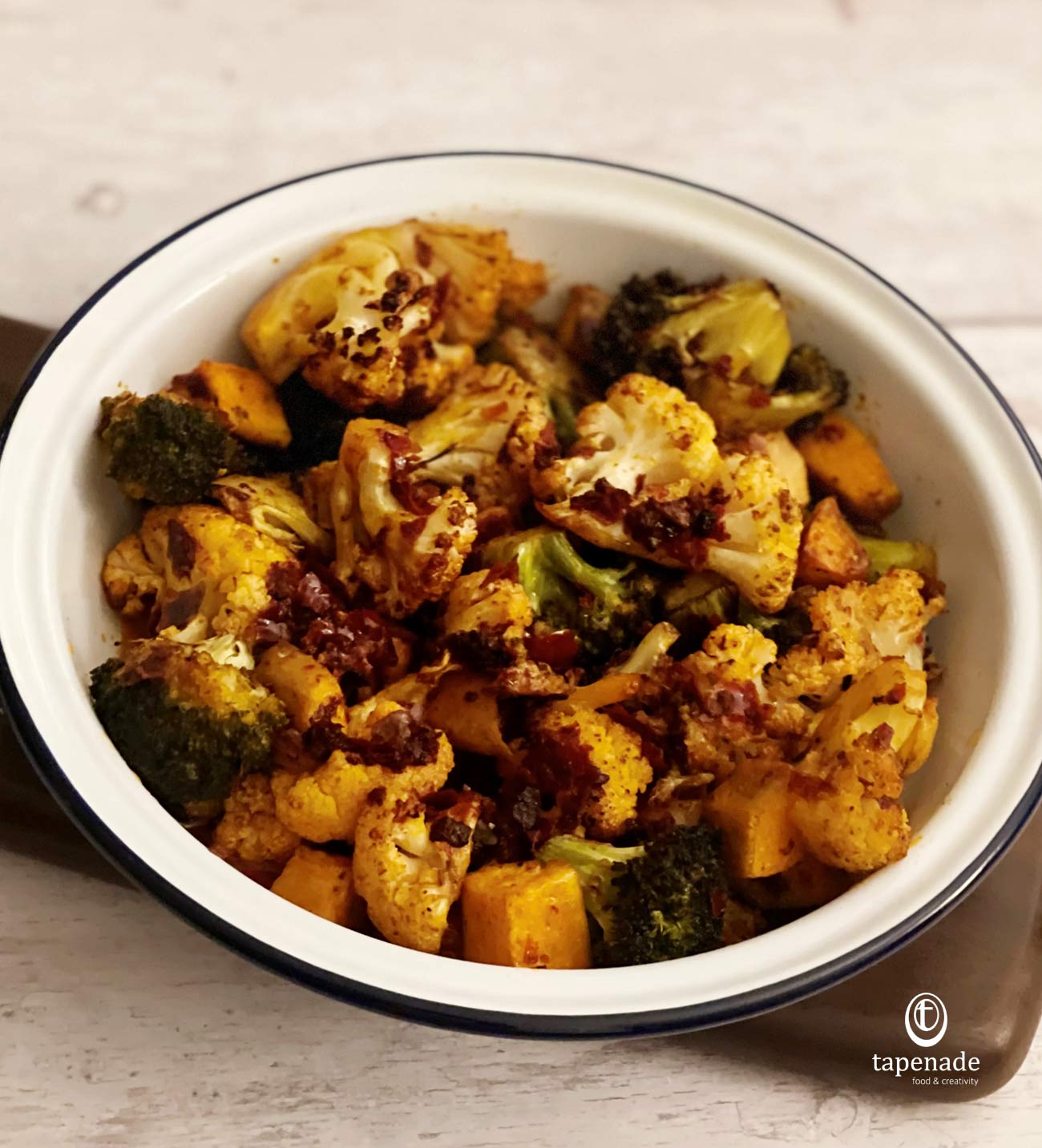 Harissa-Spiced Black Rice with Roasted Vegetables