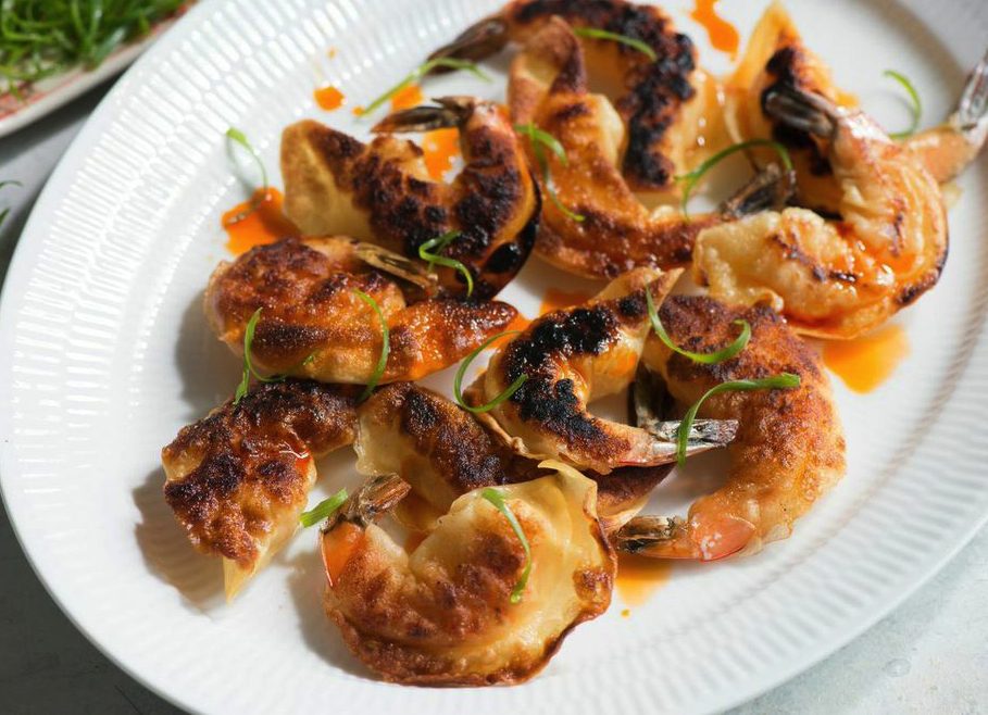 Shrimp and Cabbage Pan-Fried Gyoza