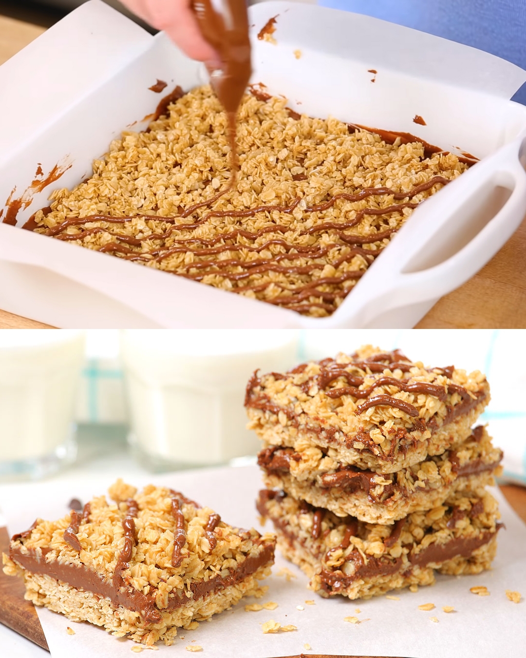 Chocolate-Peanut Butter Oat Bars
