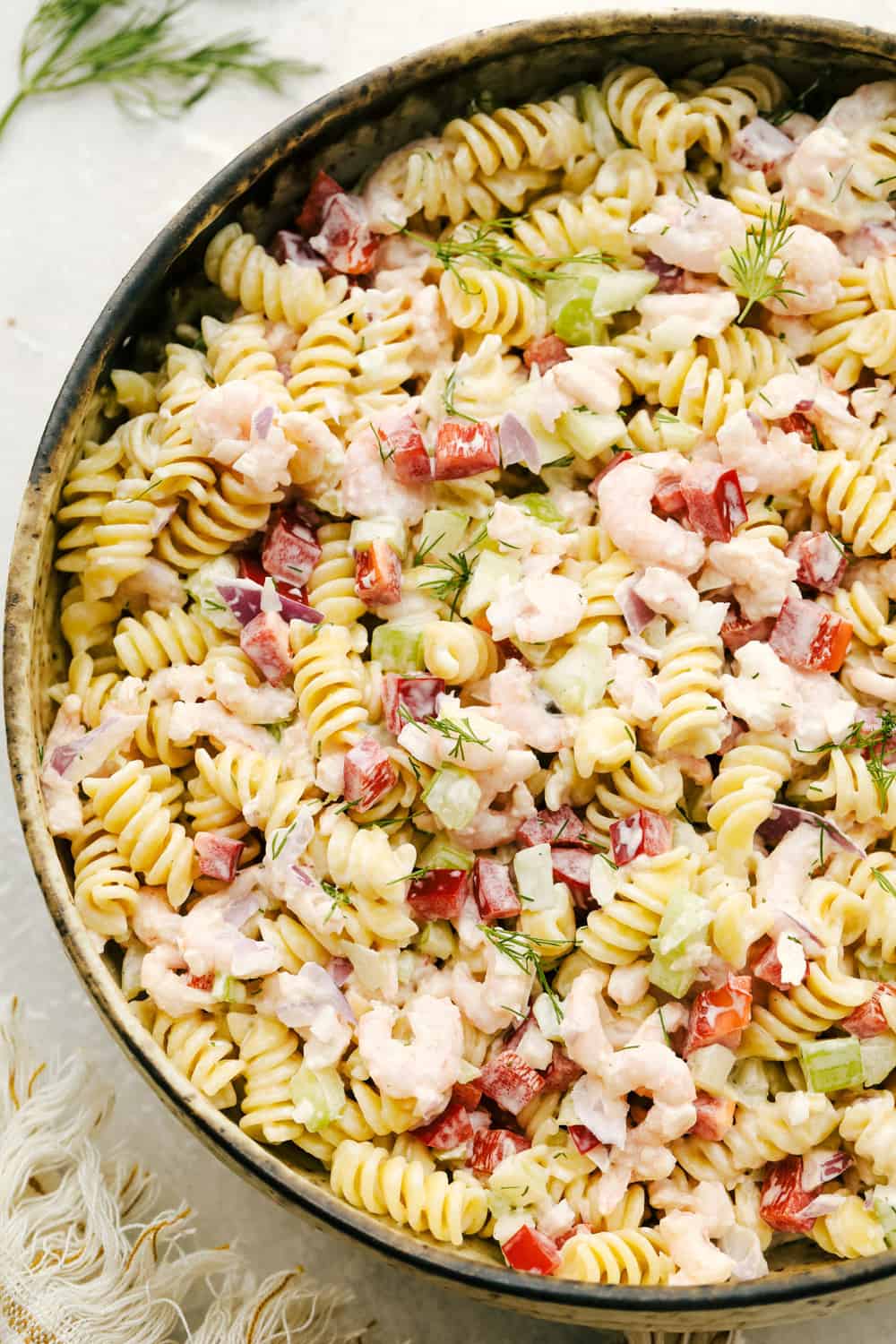 Shrimp and Corn Pasta Salad with Citrus Vinaigrette
