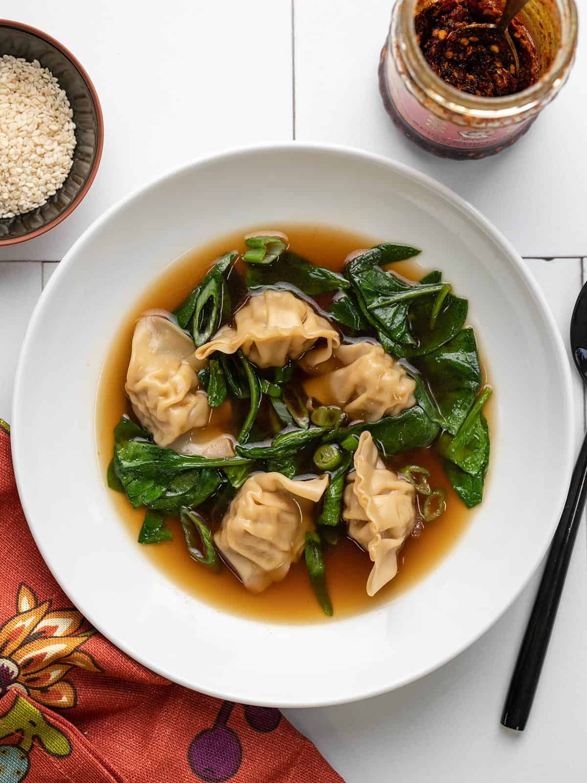 Steamed Pork and Bamboo Shoot Soup Dumplings with Chicken Broth