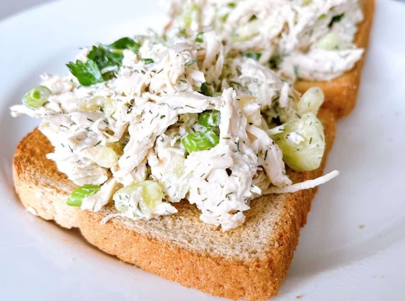 Rotisserie Chicken and Cucumber Salad with Lemon-Dill Dressing