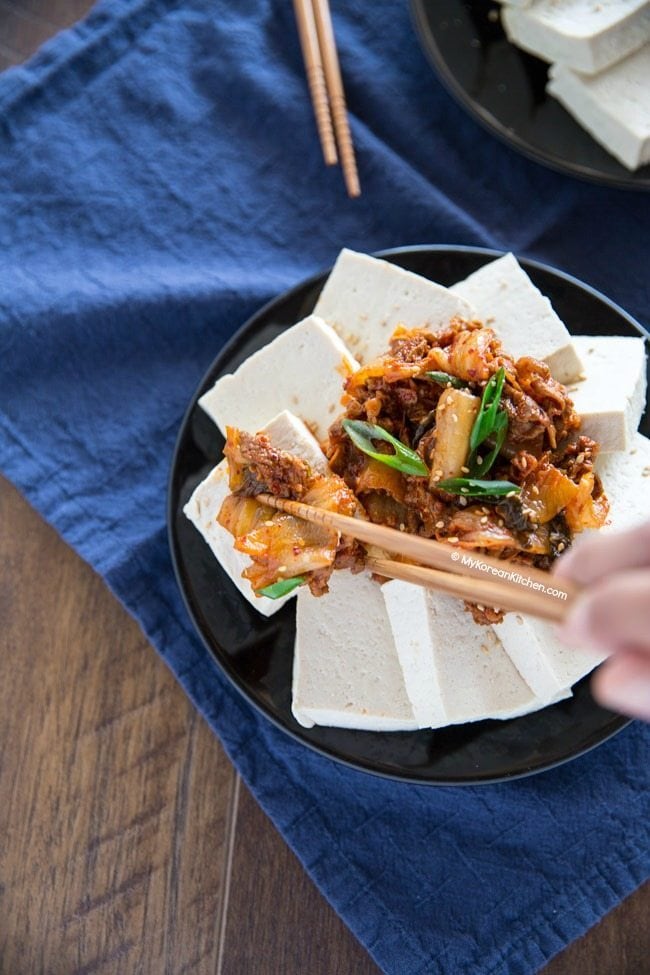 Korean-Style Tofu Kimchi