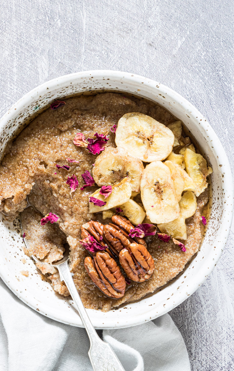 Warm Teff Porridge with Ghee