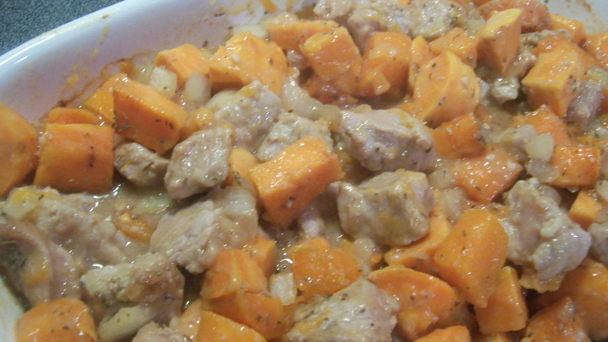 One-Pan Pork and Sweet Potato with Rosemary