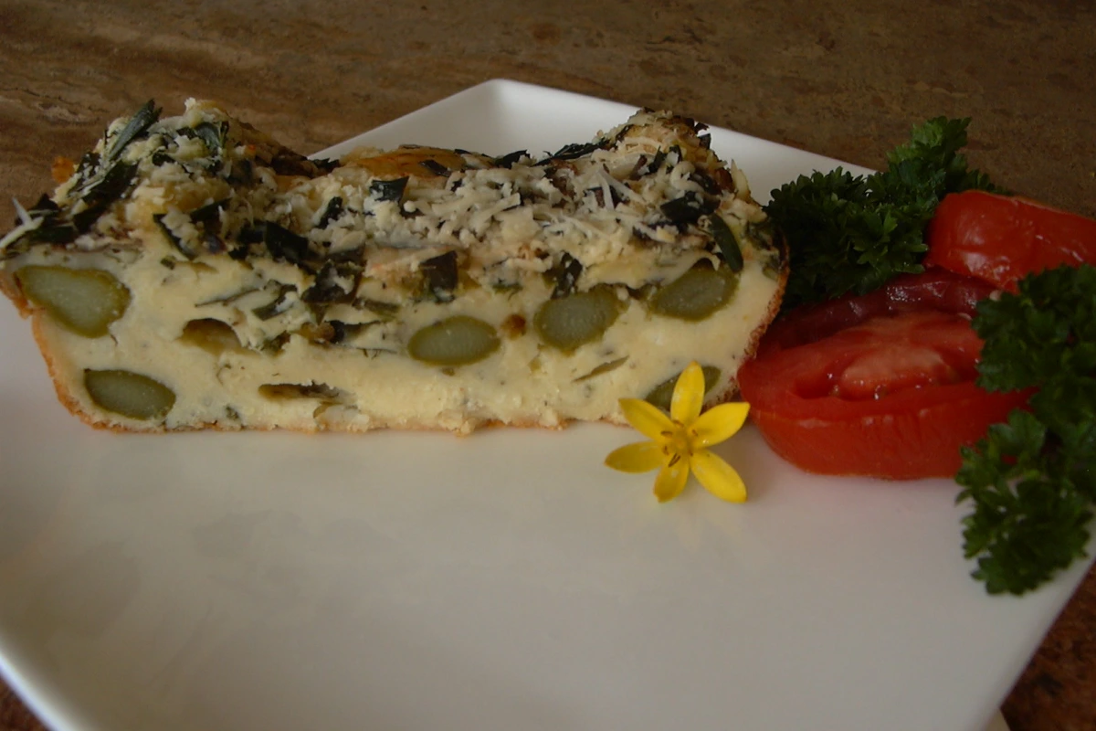 Spring Onion & Asparagus Frittata
