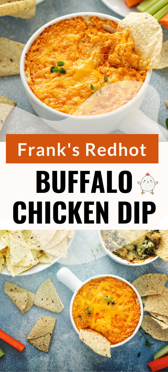 Blue Cheese Buffalo Chicken Dip with Frank's Red Hot