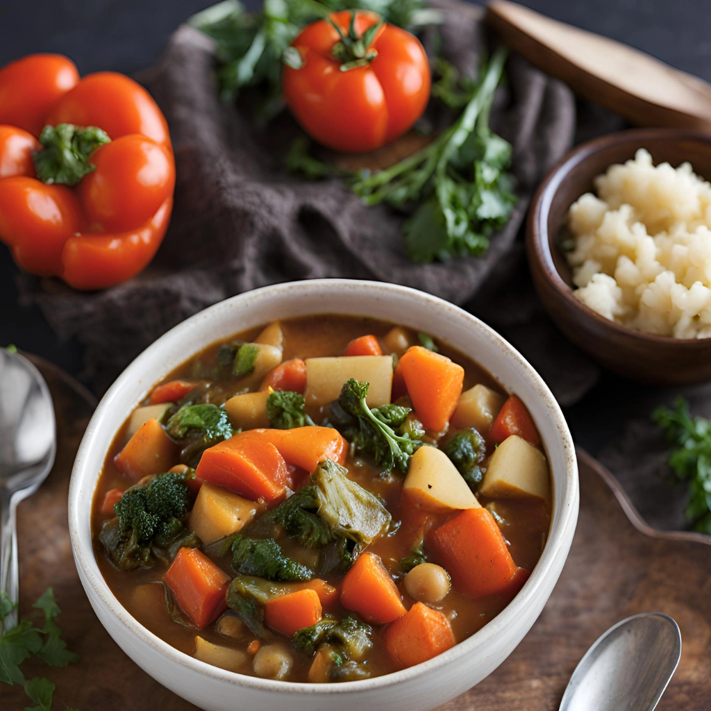 Slow-Cooked Tomato and Vegetable Stew