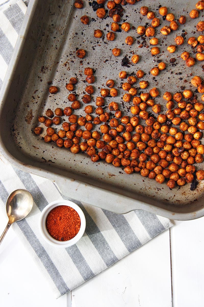 Harissa-Roasted Chickpeas with Lemon and Cilantro