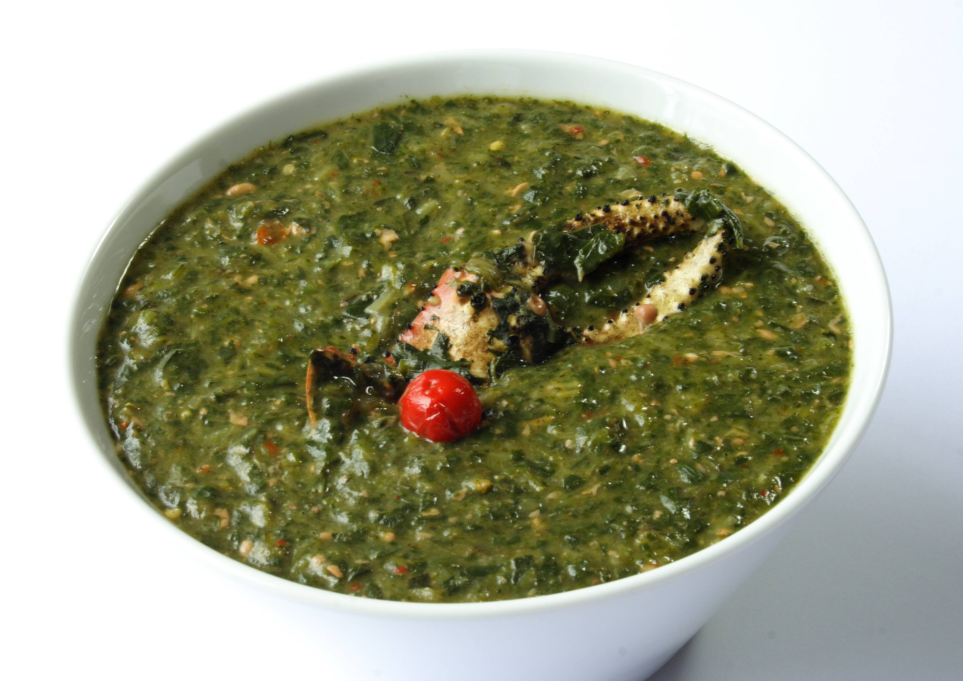 Sautéed Callaloo with Coconut Milk