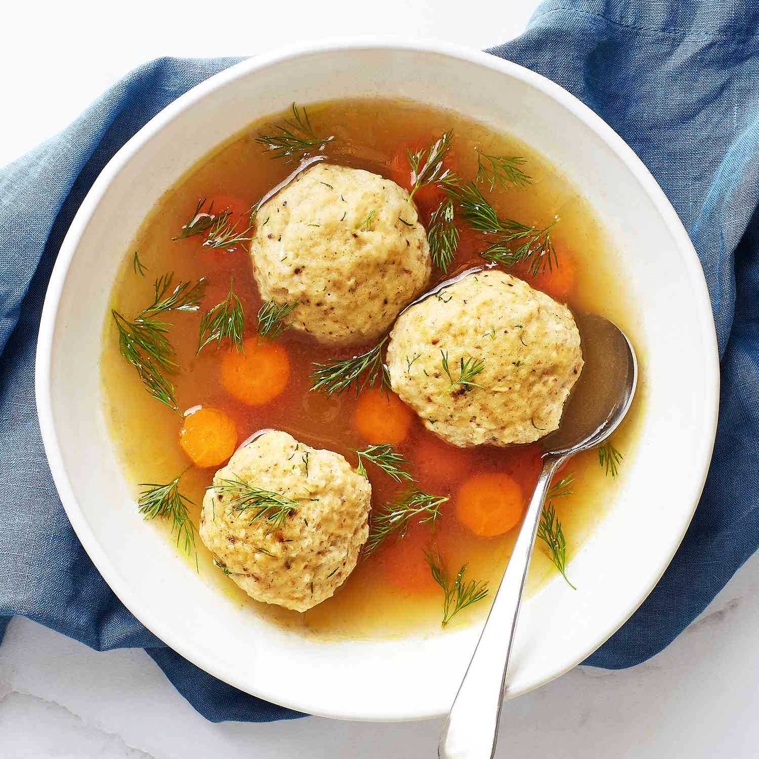 Dill and Lemon Matzo Ball Soup