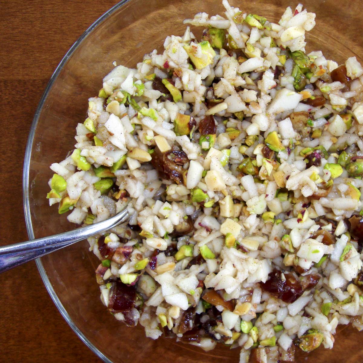 Charoset with Apple, Pomegranate, and Walnuts