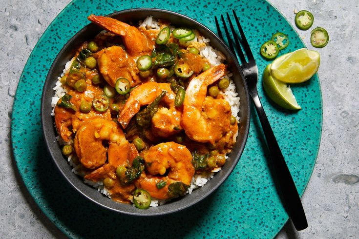 One-Pan Coconut Curry Shrimp with Bell Peppers and Snap Peas