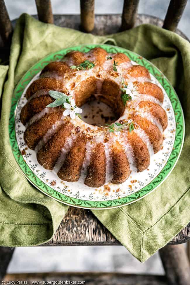 Herb-Infused Ring-Shaped Potato Cake with Lemon