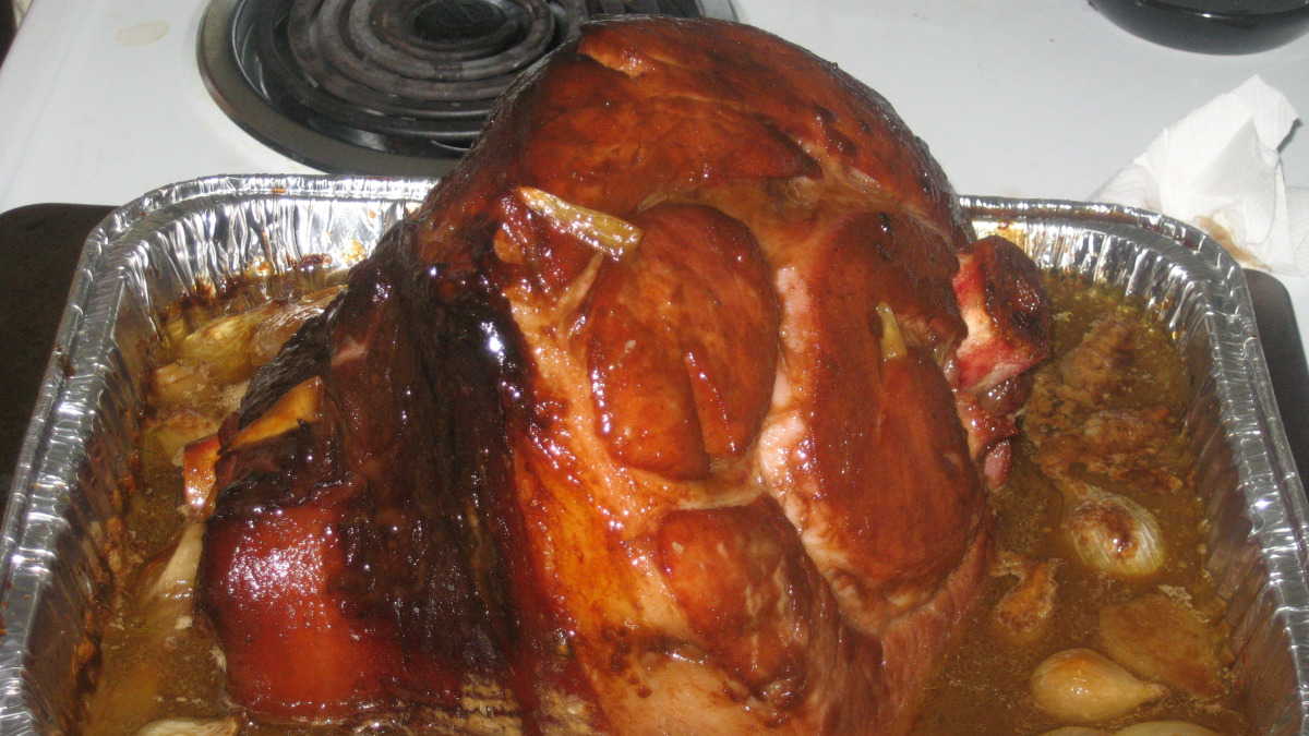 Baked Dijon and Fresh Dill Glazed Ham