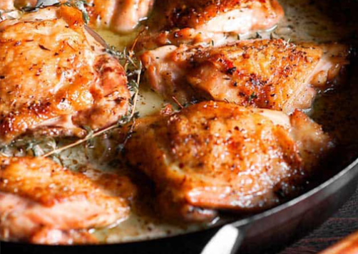 Heart-Shaped Herb-Roasted Chicken Thighs
