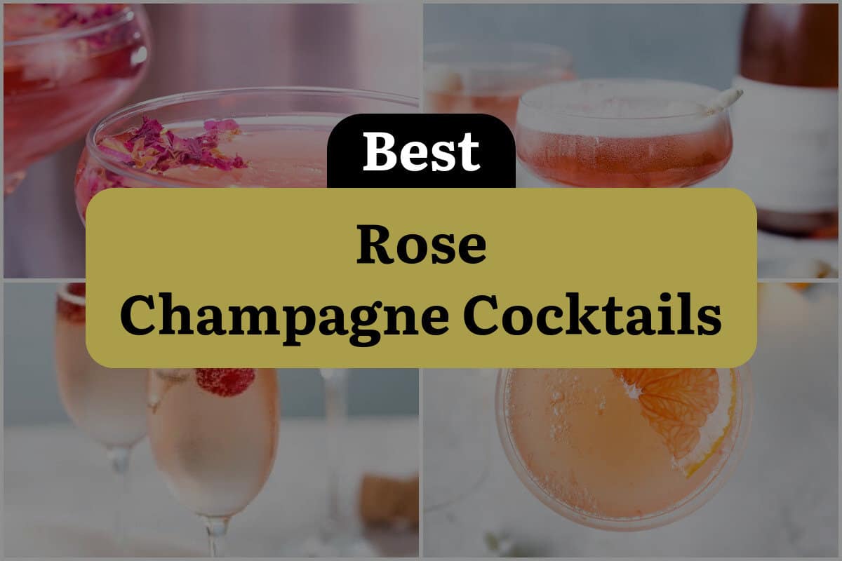 Rosewater-Infused Champagne Cocktails