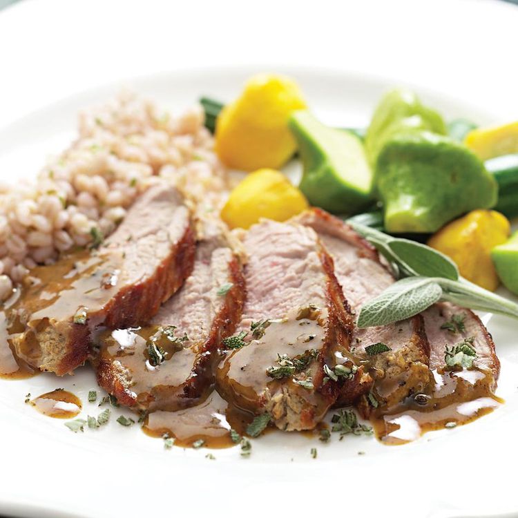 Maple-Roasted Pork Tenderloin with Carrots and Parsnips