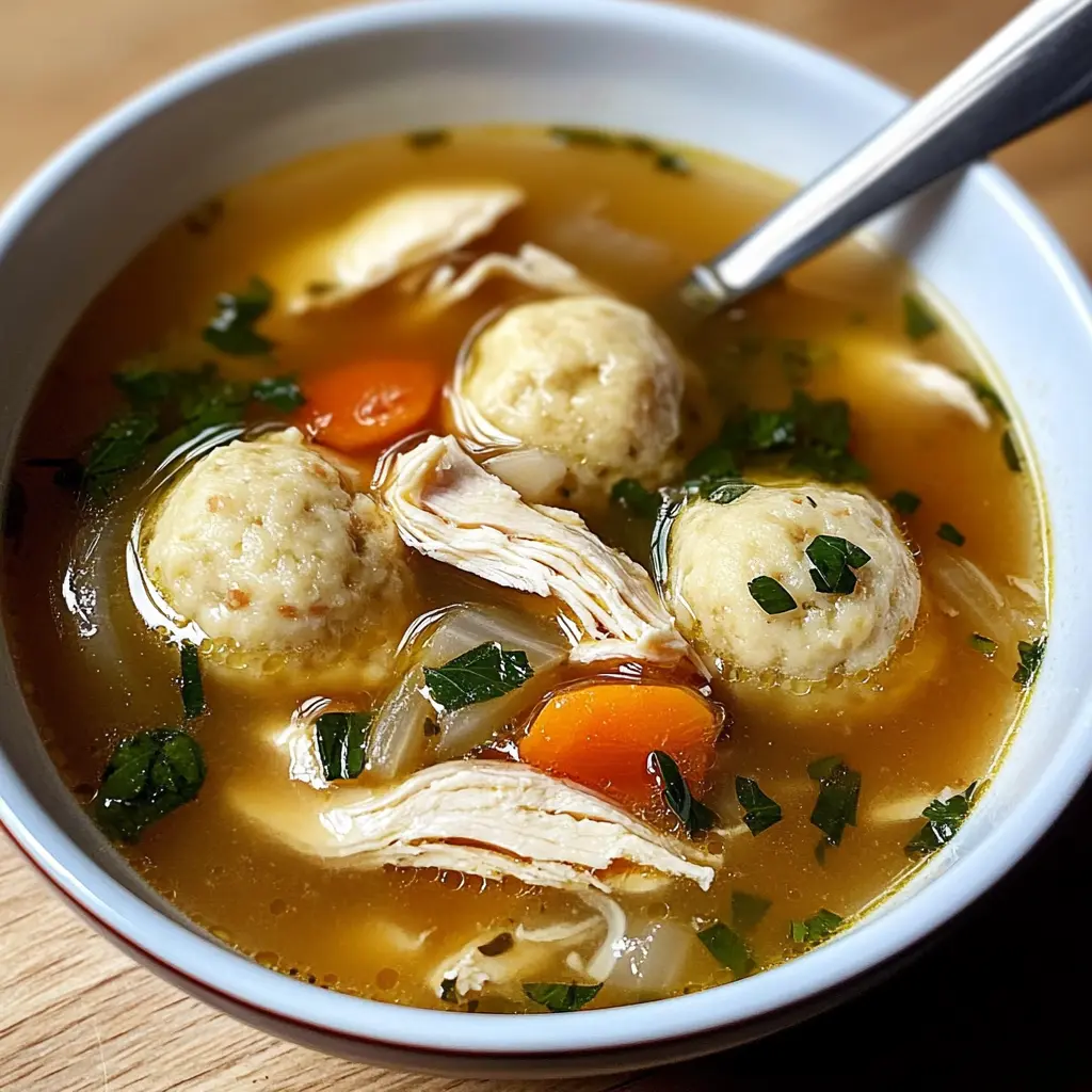 Classic Matzo Ball Soup with Chicken and Dill