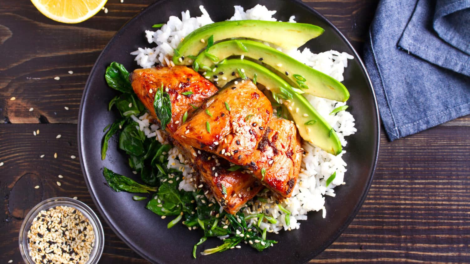 Honey-Lemon Glazed Salmon with Lemon-Pepper Crust