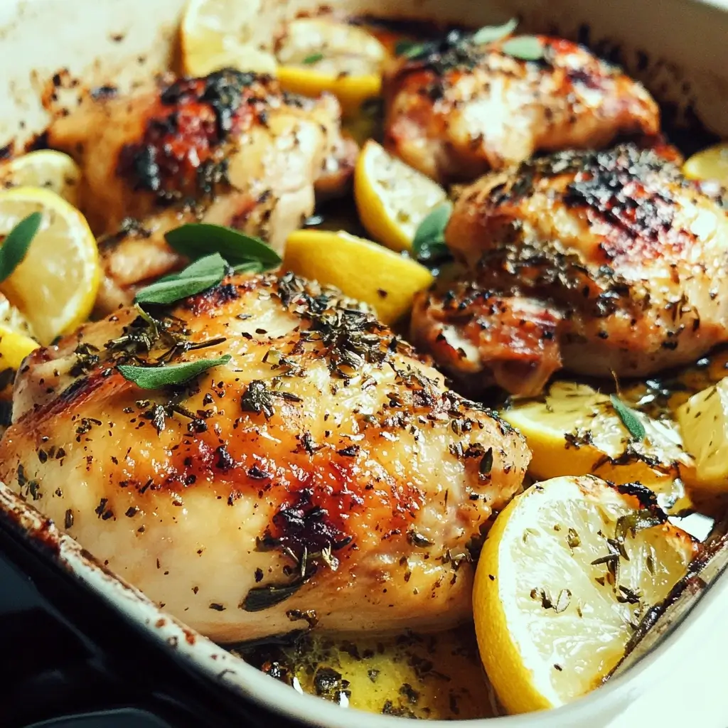 Herb-Baked Chicken with Lemon Zest